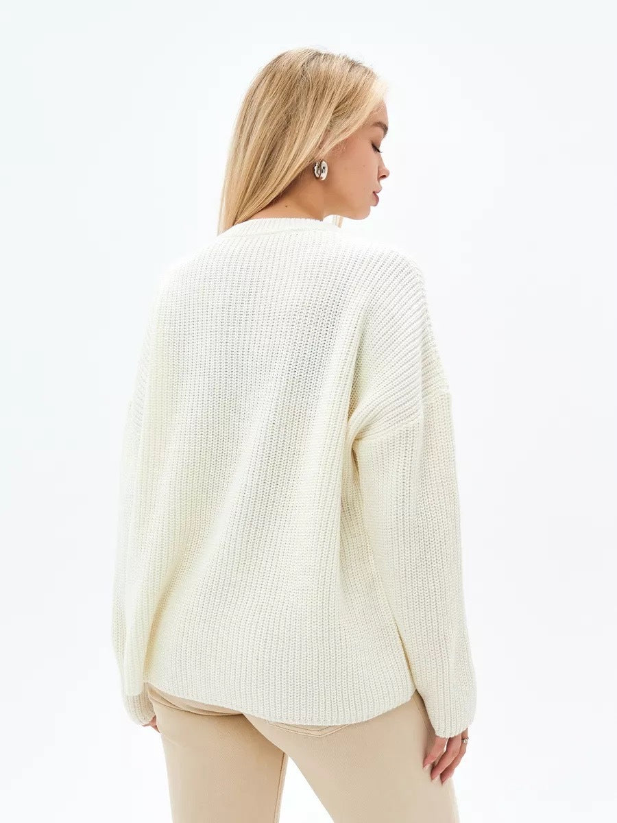 Entspannter Oversize-Strickpullover