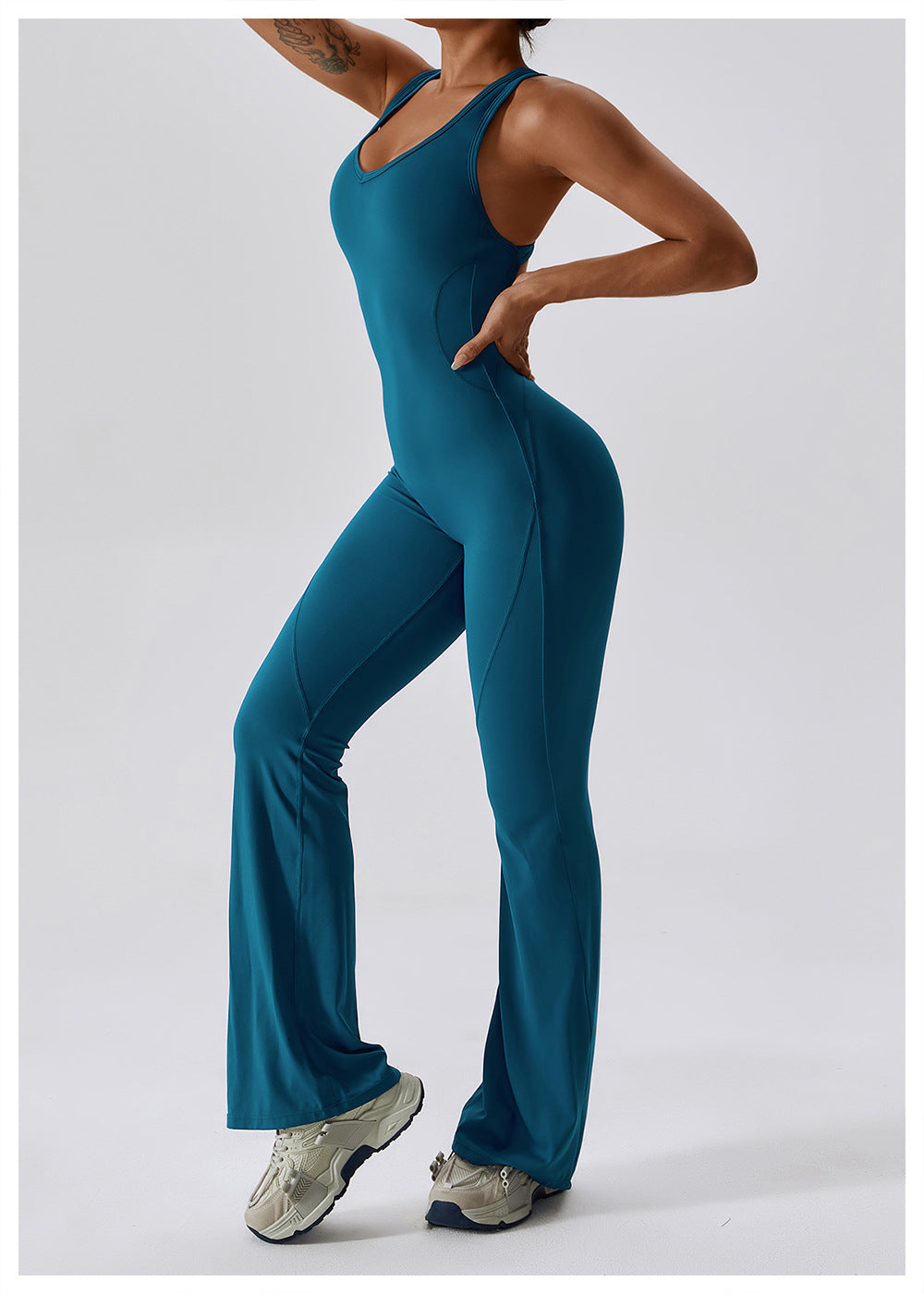 Cheyanna - Vielseitiger Grauer Jumpsuit