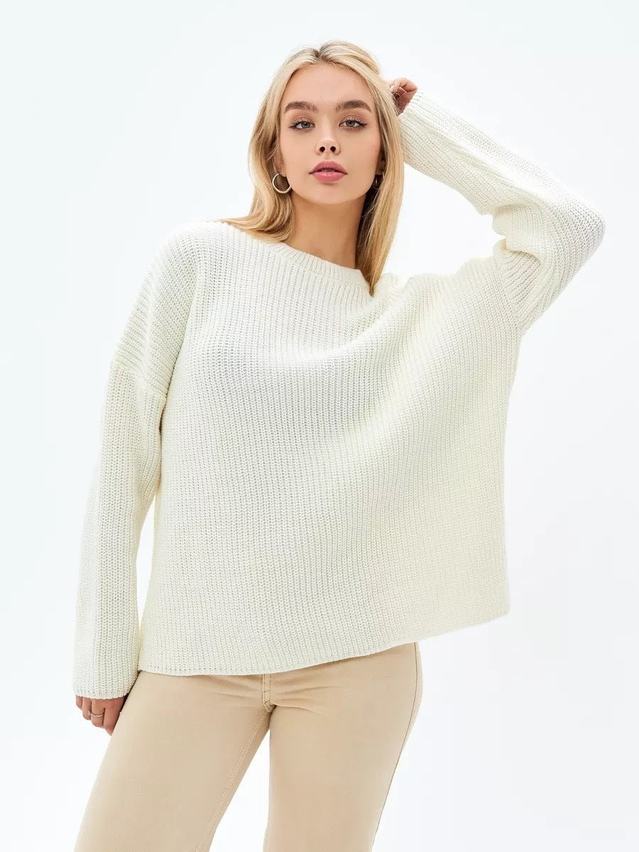 Entspannter Oversize-Strickpullover