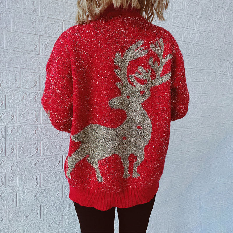 Lässiger Weihnachtlicher Strickpullover