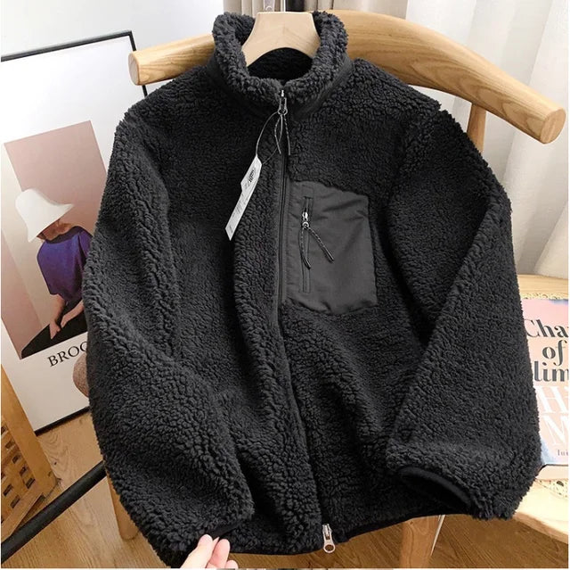 Warme Fleece Winterjacke für Herren