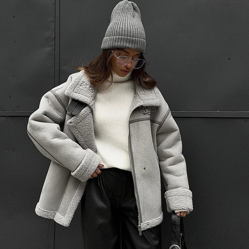 Leona | Luxury Shearling Jacket - Winterkomfort