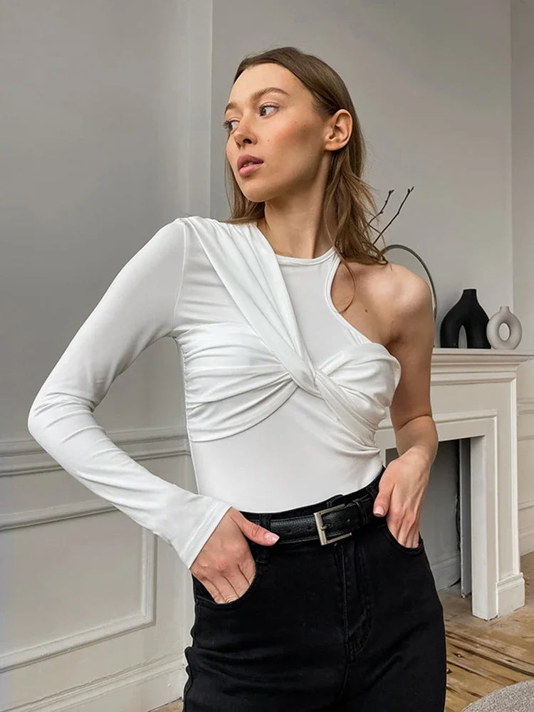 Akira | Off-shoulder slim-fit stricktop für damen