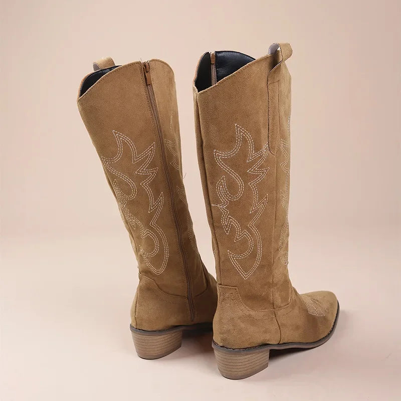 Ivy™ - Bestickte Western-Cowboystiefel