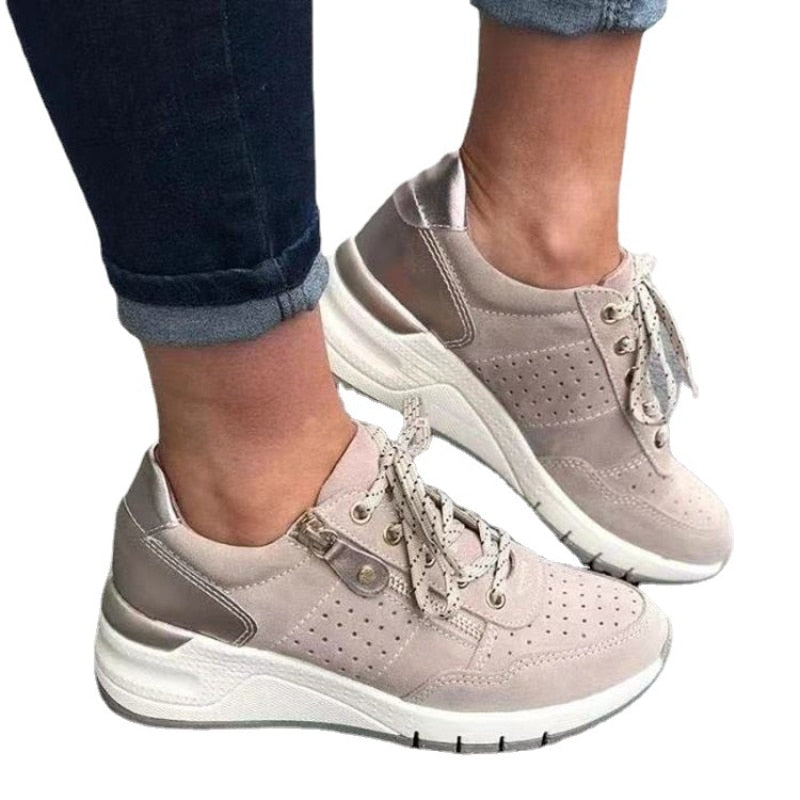 Beige Orthopädische Damenschuhe - Minnie