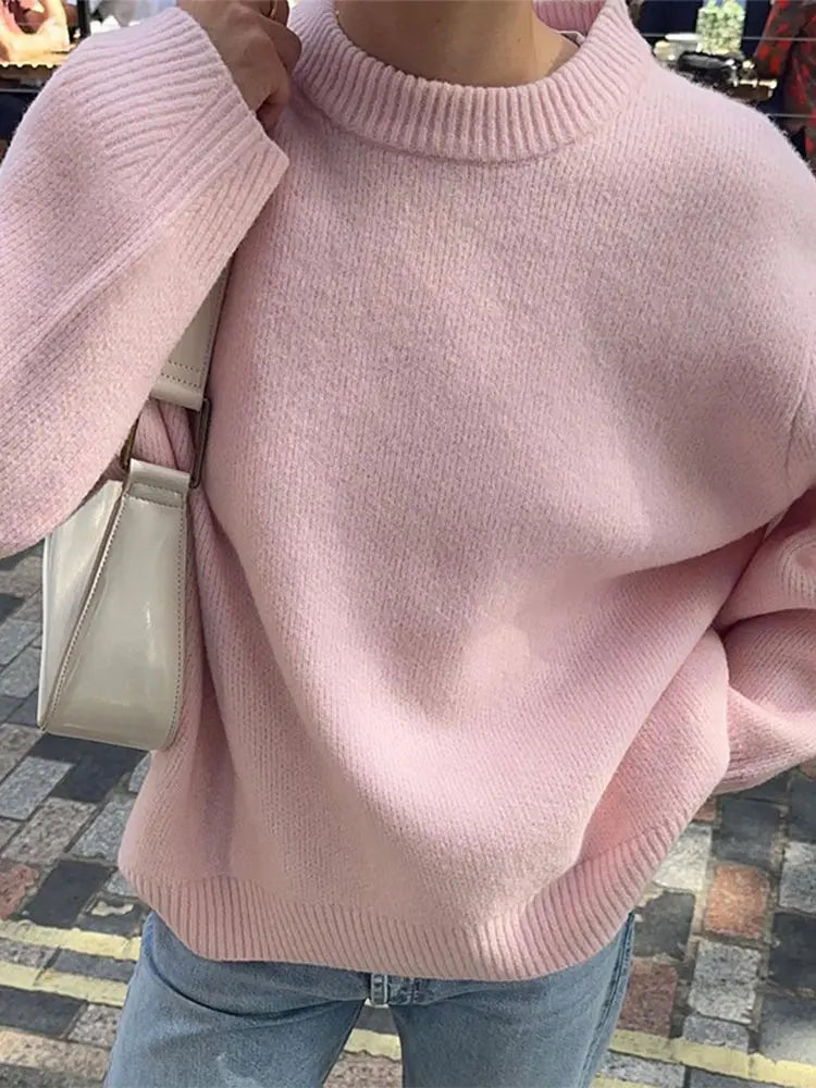 Yune | Süßer rosa strickpullover für damen