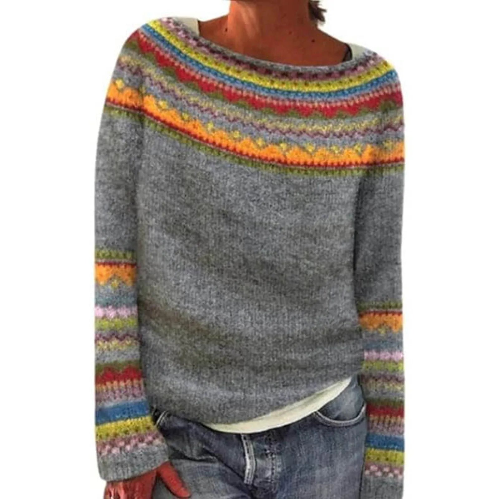 Kuscheliger Strickpullover für Frauen