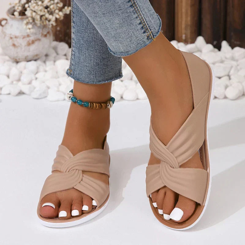 Kristina™ Glatte, leichte orthopädische Sandalen