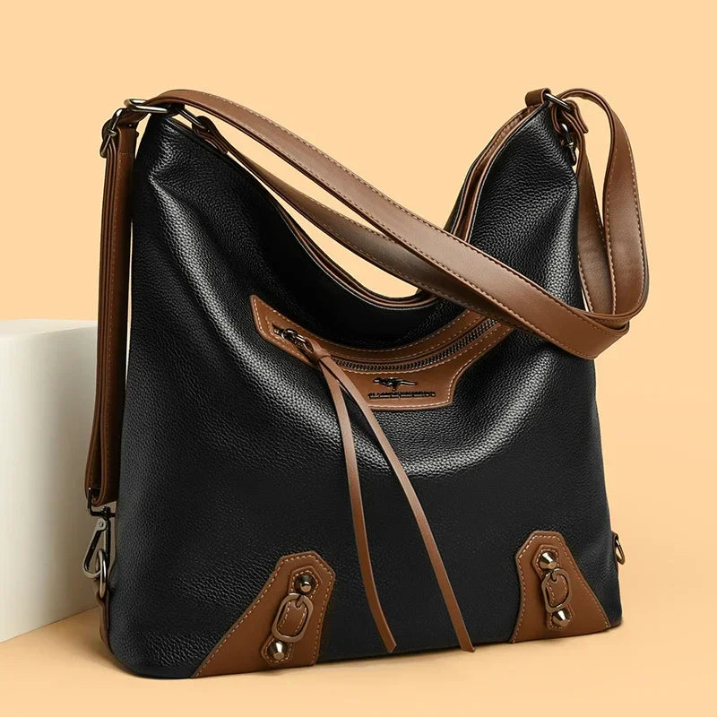 Charlene™ | Elegante Multi-Pocket-Tasche aus Leder