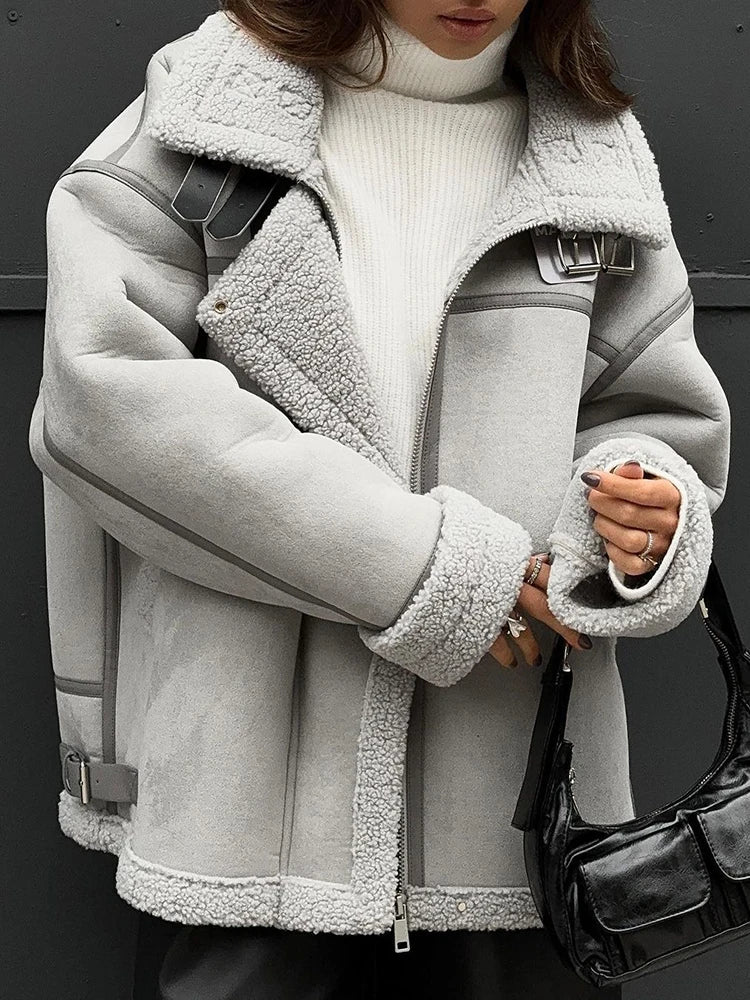 Leona | Luxury Shearling Jacket - Winterkomfort