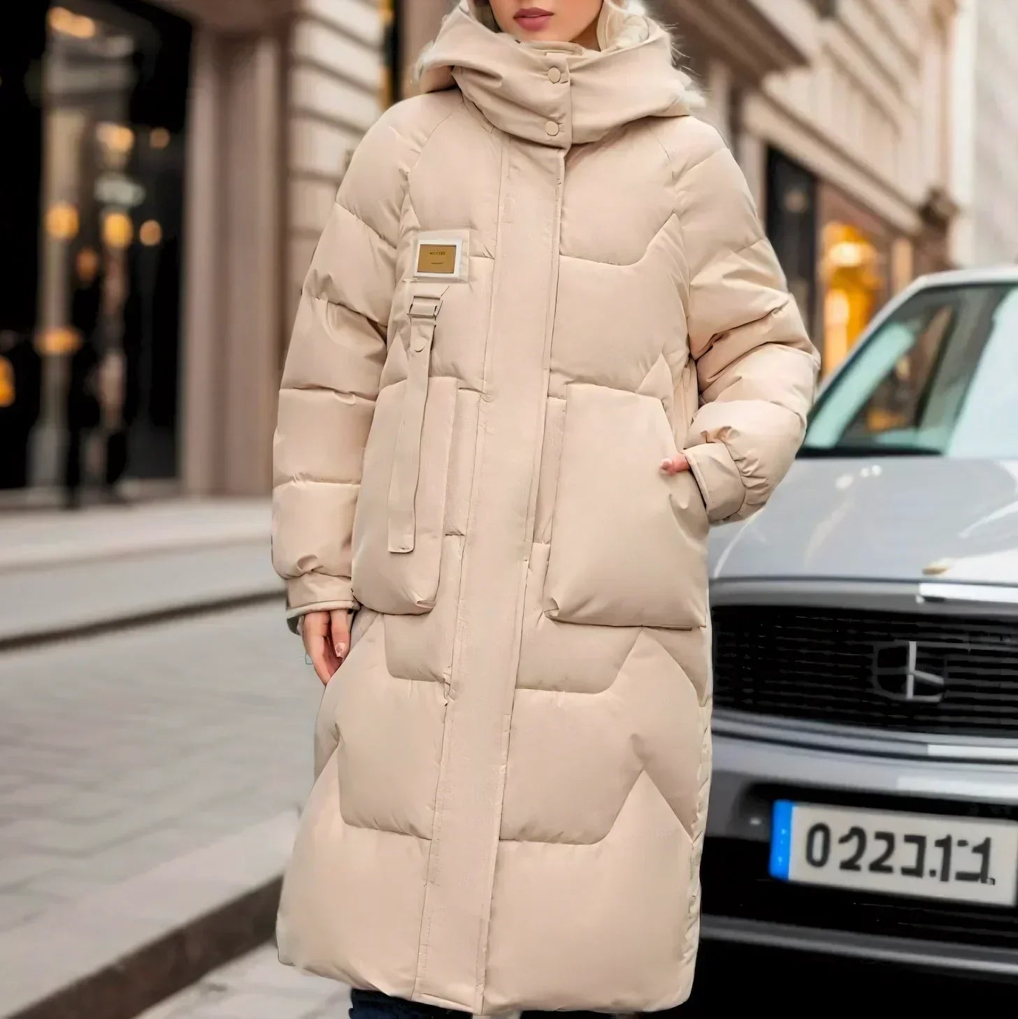 Wendy | Elegante wasserdichte lange Jacke