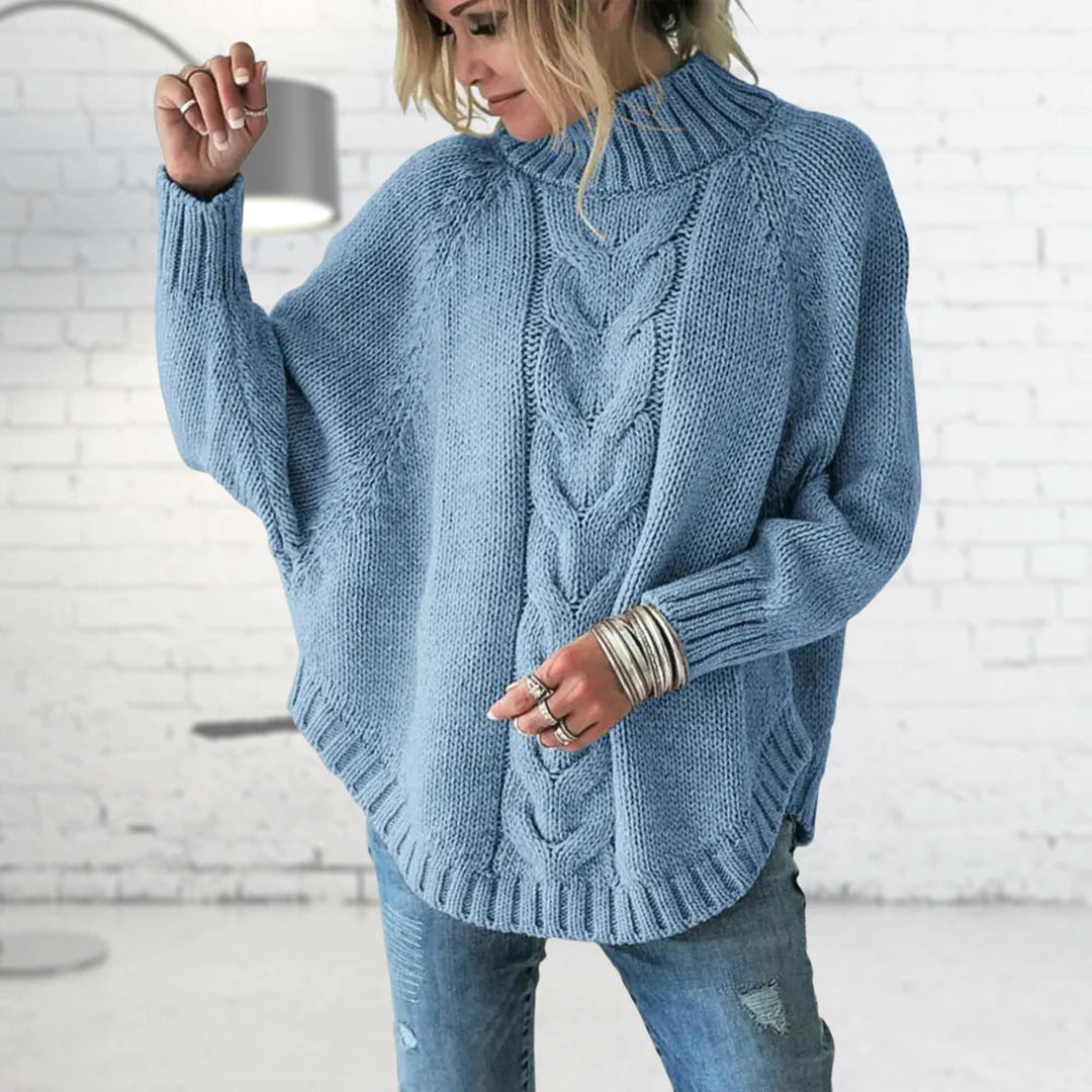 Tina | Rollkragenpullover Twisted Loose Sweater