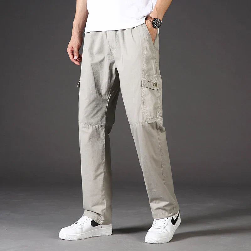 Jeffory - Khaki Casual Cargo Hose