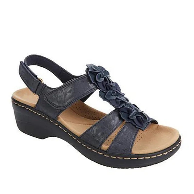 Schwarze orthopädische Sandalen - Lotte