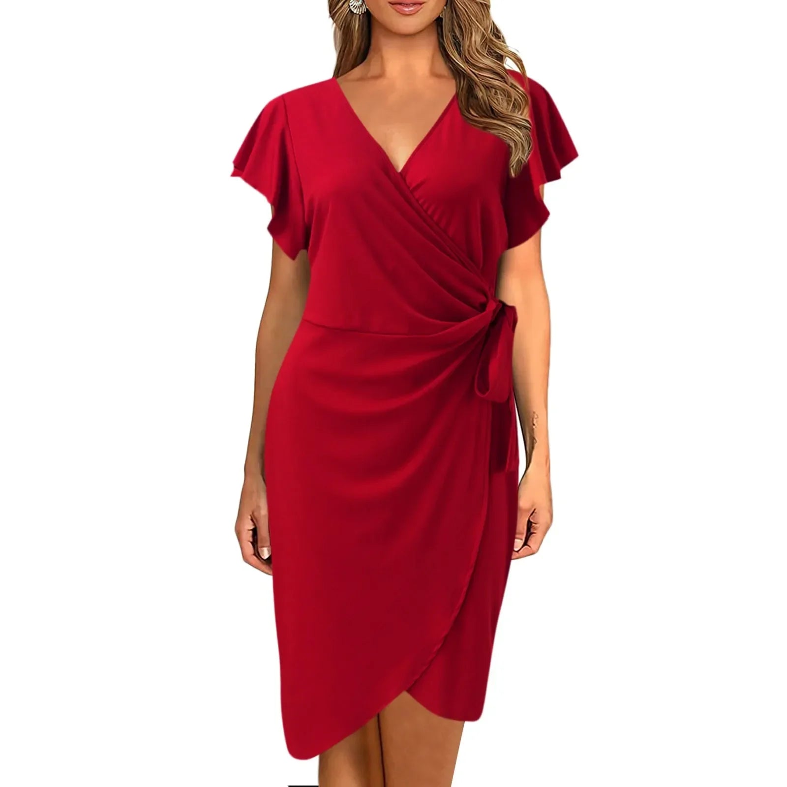 Schwarz-Rotes Cocktailkleid - Jordana