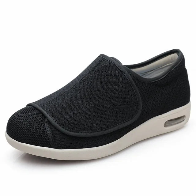 Schwarze orthopädische Schuhe - Comfort