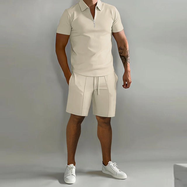 Polo-und Shorts-Set