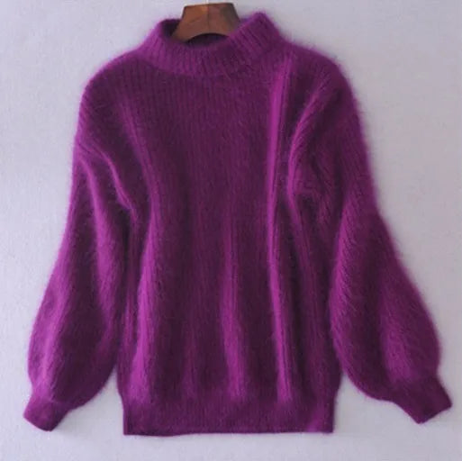 Warme Gestrickter Pullover für Frauen