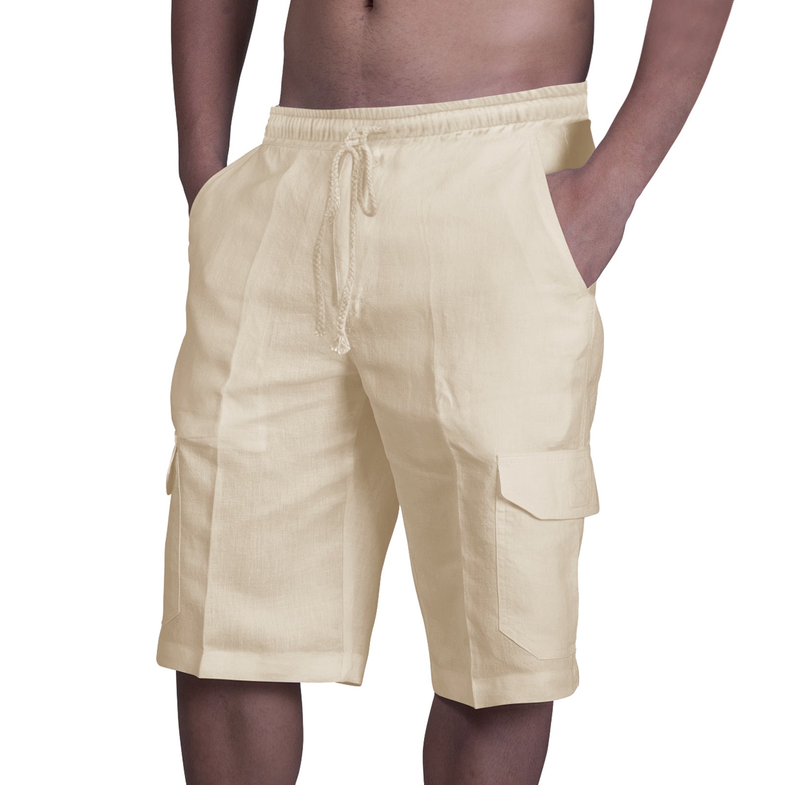 Stuttgart | Multi Pocket Krawatte Herren Strand Cargo-Hose