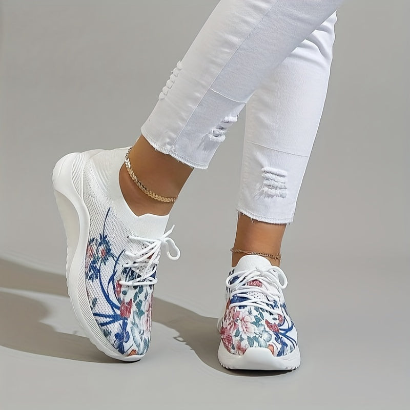 Weiße Blumen Sneakers - Sharyn