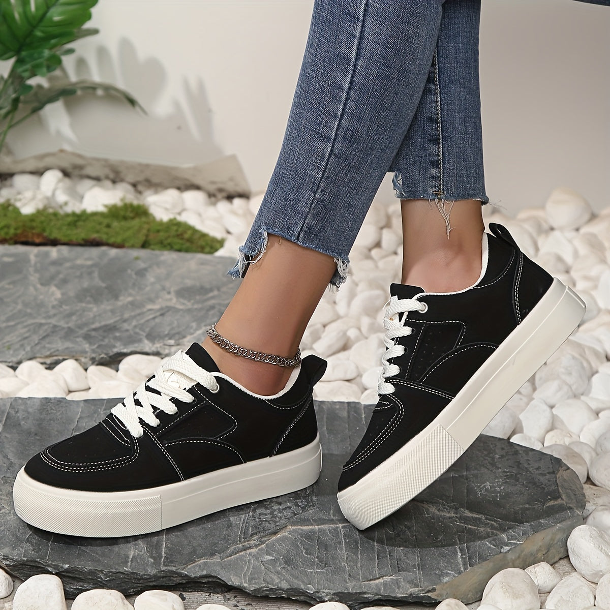 Schwarze Casual Sneakers - Hazel