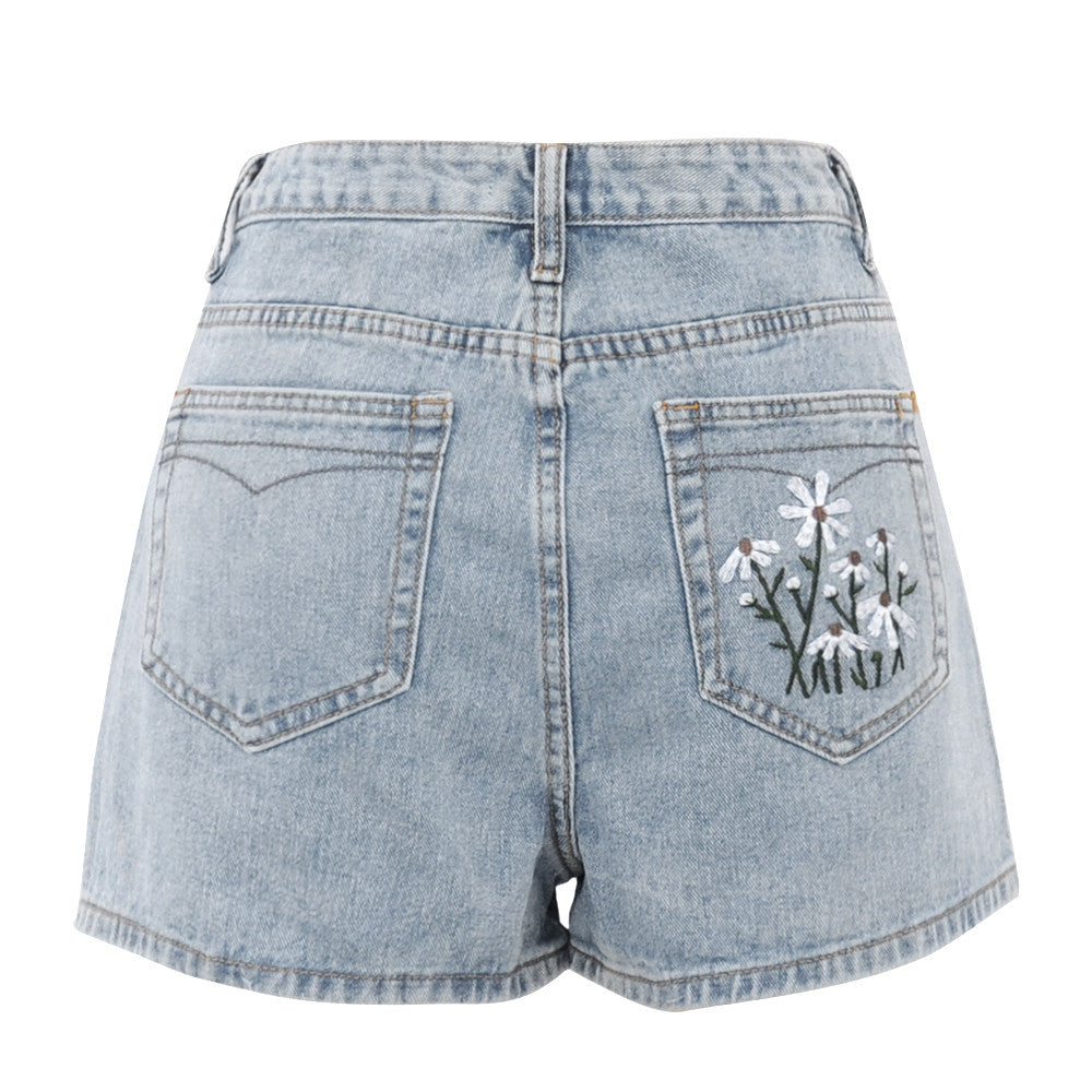 Stuttgart | Relaxed Women's Hohe Taille Mode Denim Shorts