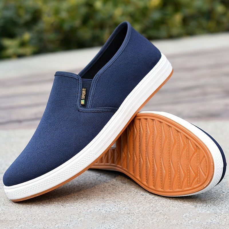 Schwarze Orthopädische Canvas Slip-ons - Sam