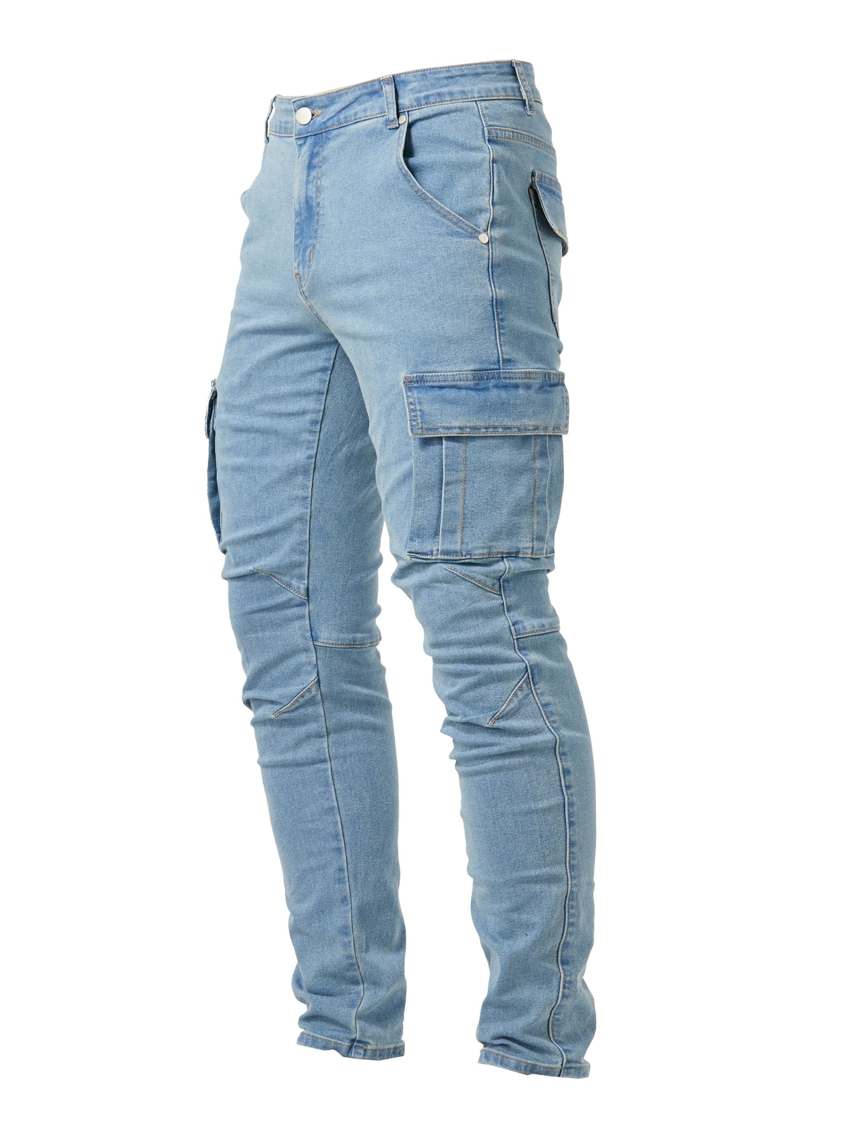 Dunkelgraue Cargo Jeans - Liam