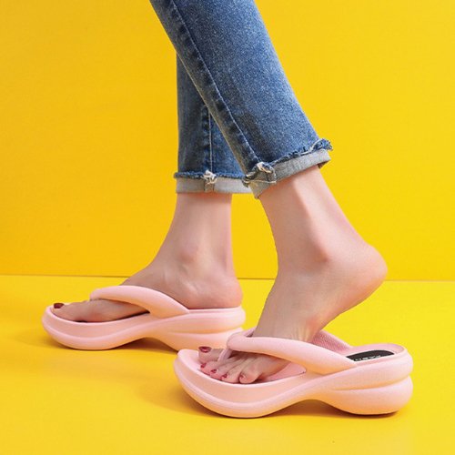 AIRFLIP | Wedges mit dicker Sohle Flip Flops für Frauen