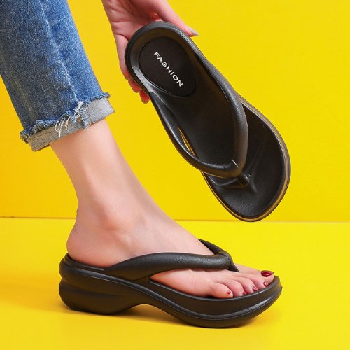 AIRFLIP | Wedges mit dicker Sohle Flip Flops für Frauen