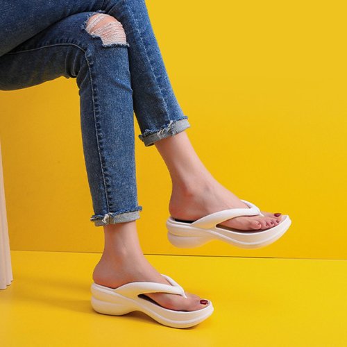 AIRFLIP | Wedges mit dicker Sohle Flip Flops für Frauen