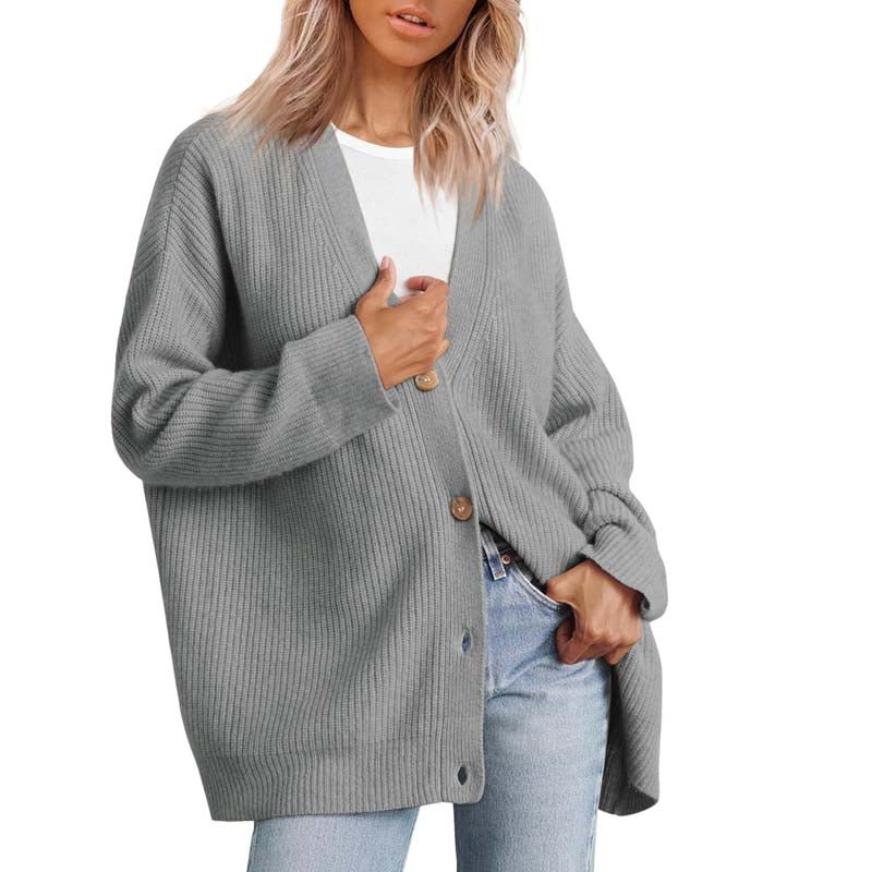 Klassische Offene Strickjacke Für Gemütliches Layering Für Frauen