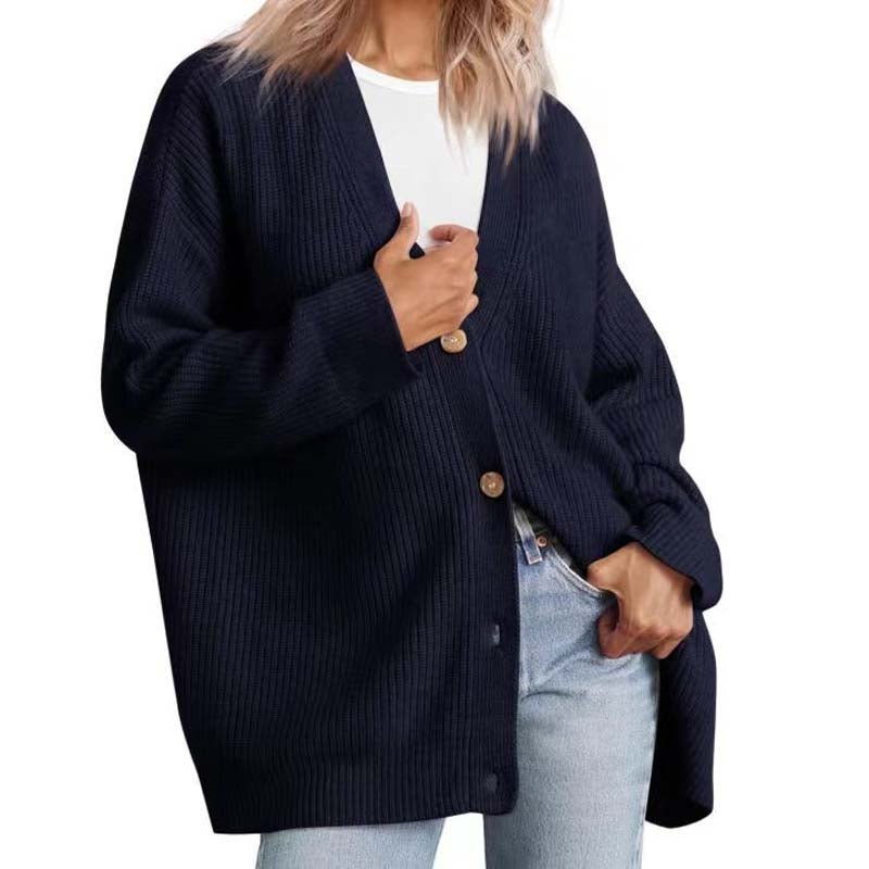 Klassische Offene Strickjacke Für Gemütliches Layering Für Frauen