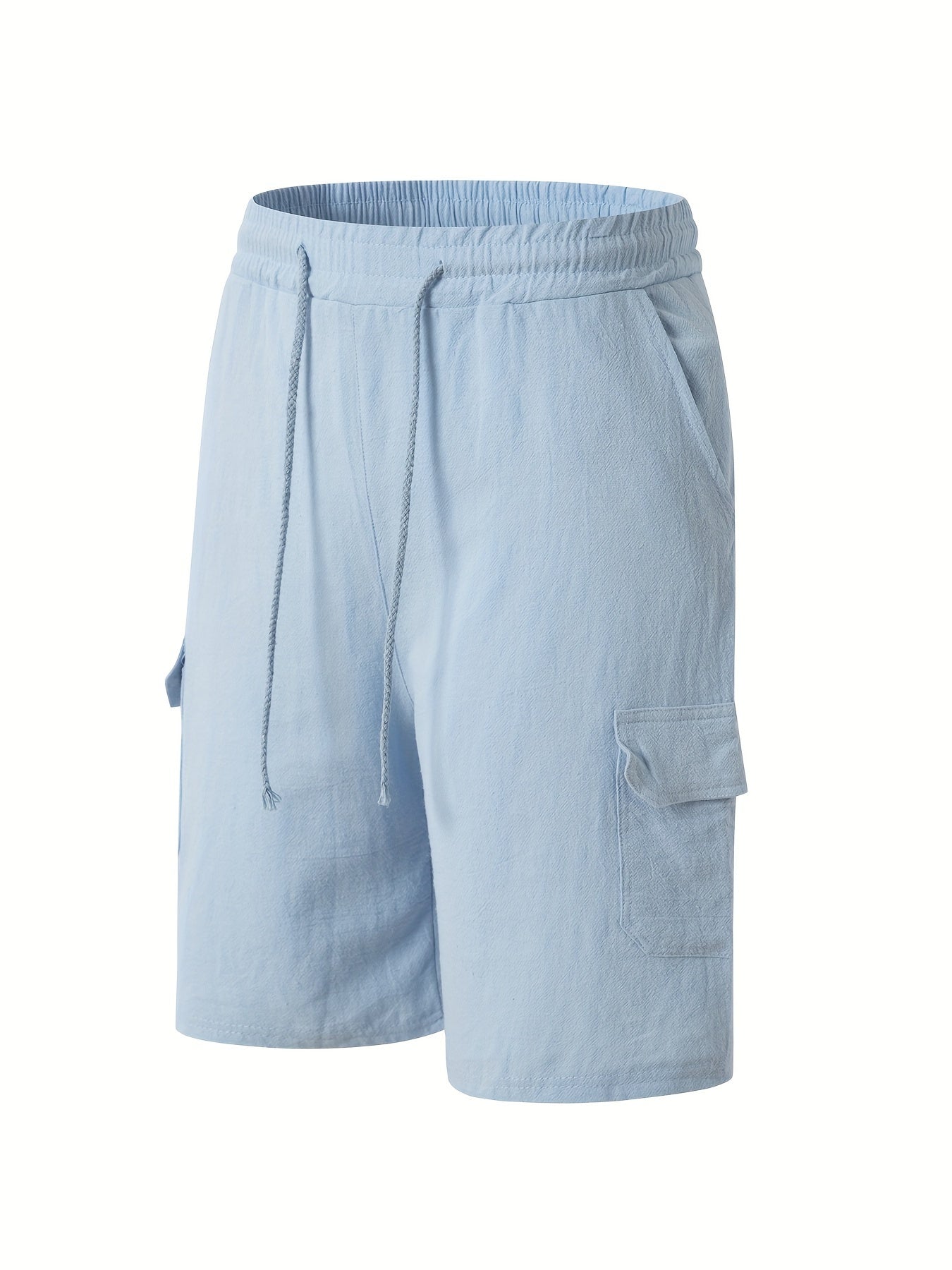 Khaki Leinen Cargo Shorts - Tom