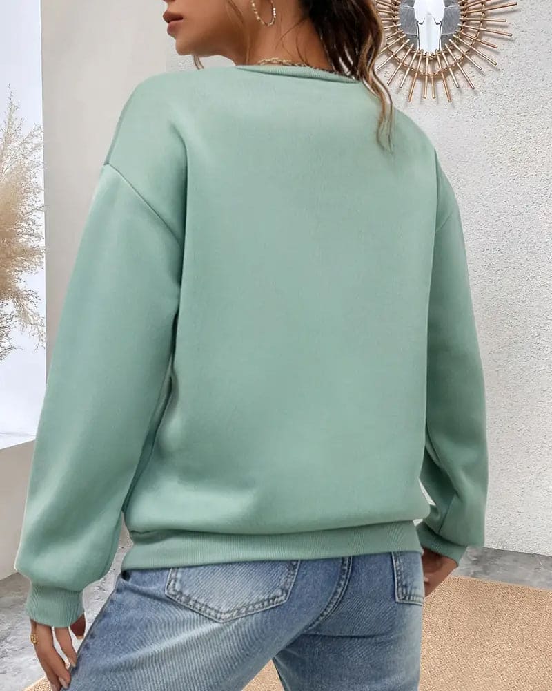 Verspielter Pullover mit Herzmotiv Für Frauen