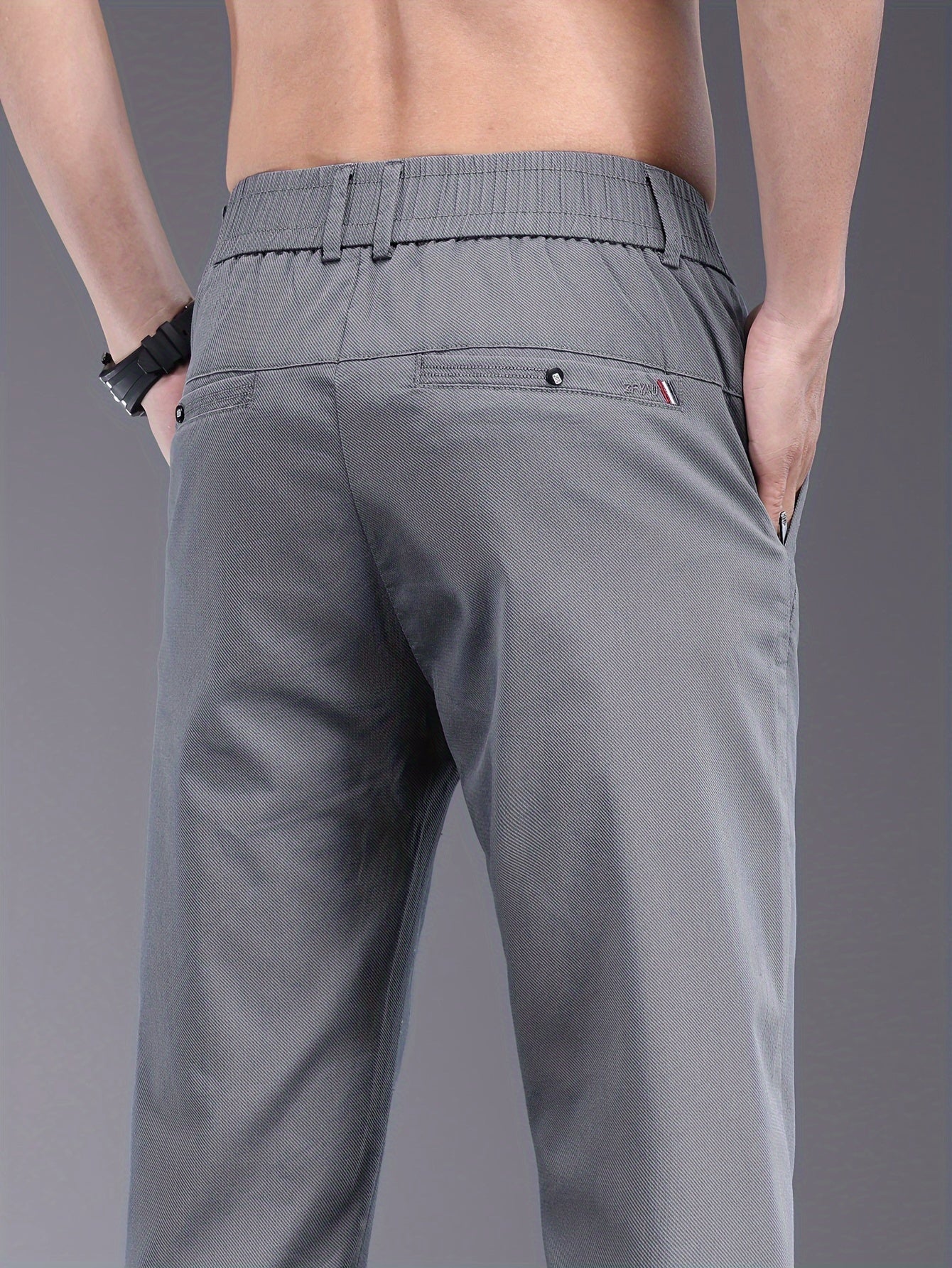 Dunkelgraue Slim Fit Hose - Hugo