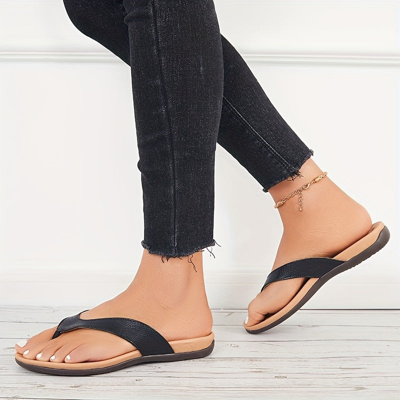 Schwarze Orthopädische Casual Slipper - Eva