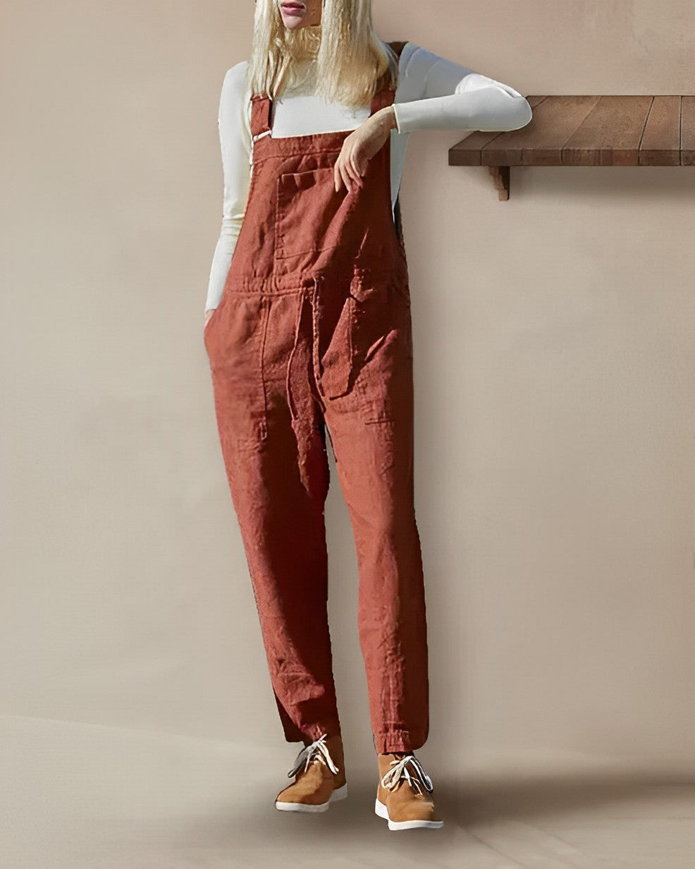 Tara - Tangerine Sommer-Jumpsuit