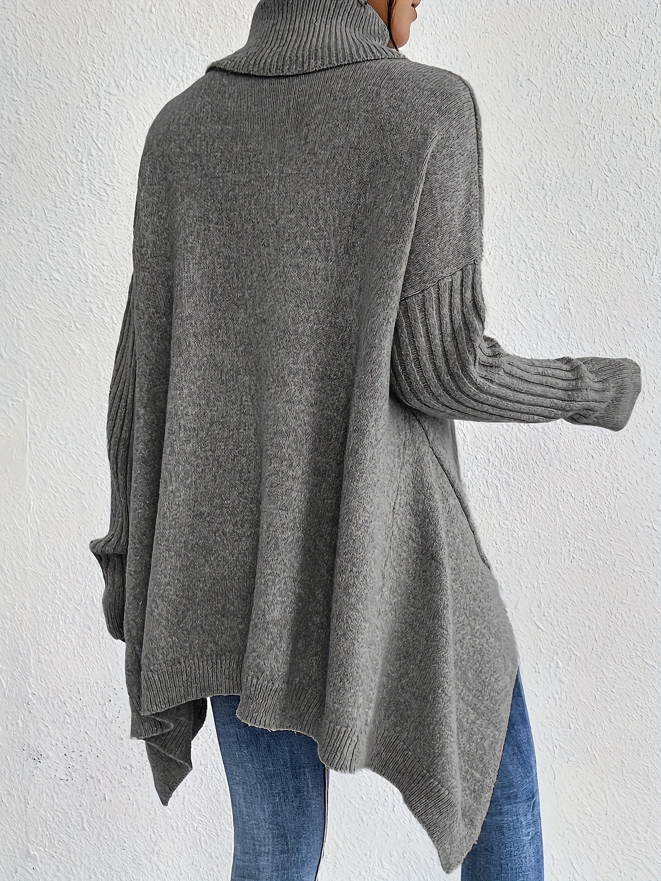 Vintage Rollkragenpullover aus Baumwolle Für Frauen