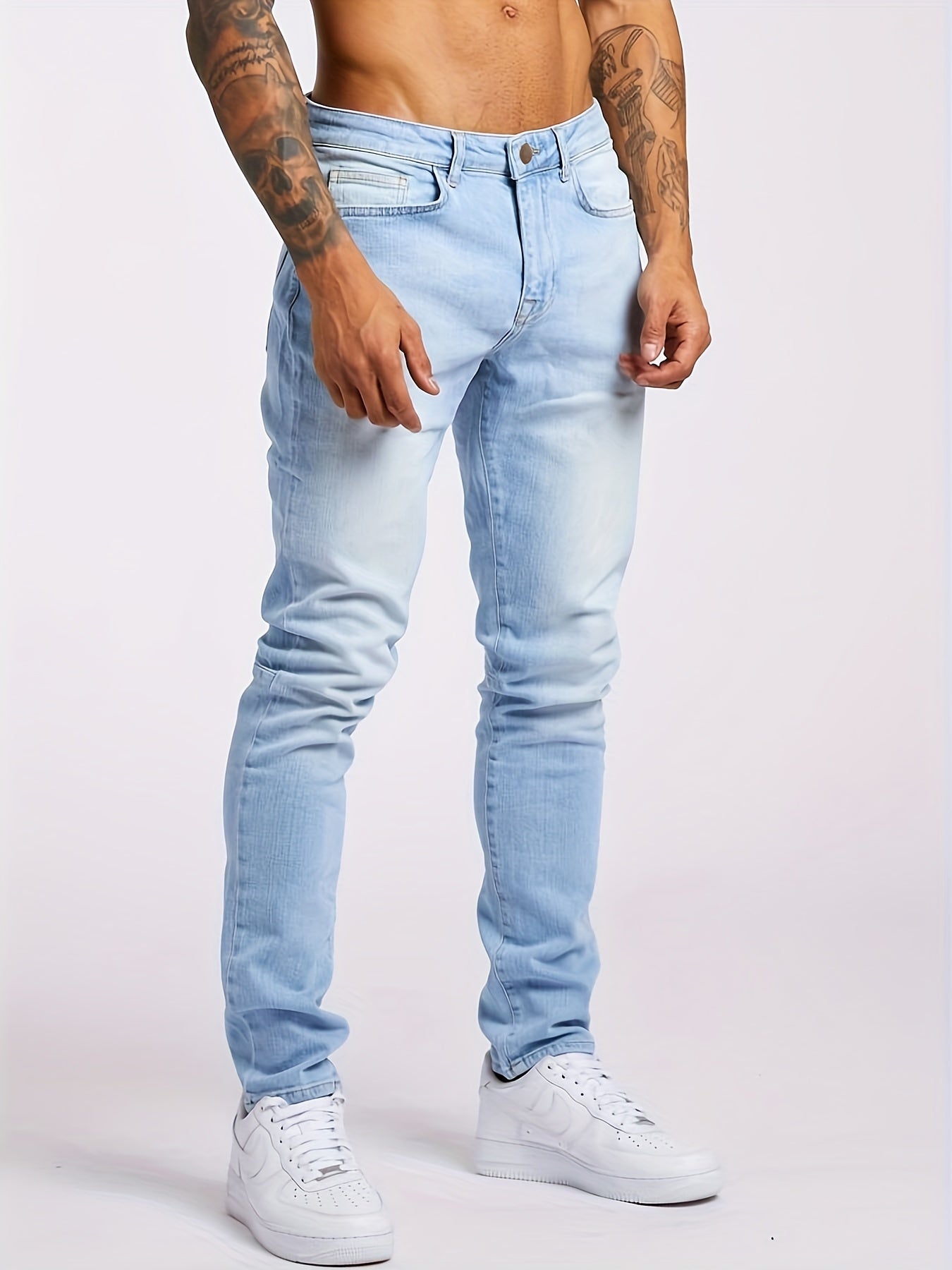 Dunkelblaue Slim Fit Jeans - Lucas