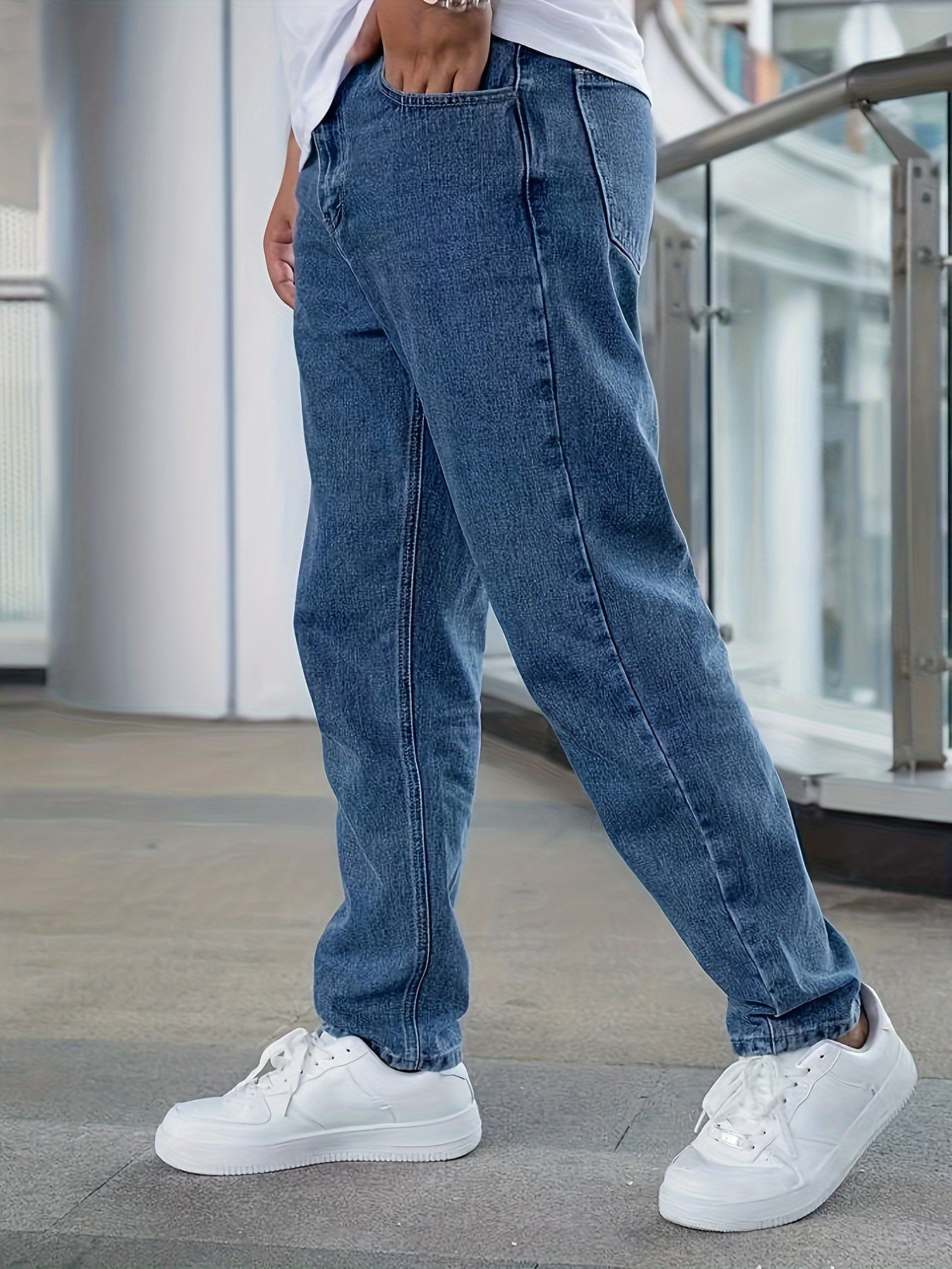 Schwarze Regular Fit Jeans - Finn