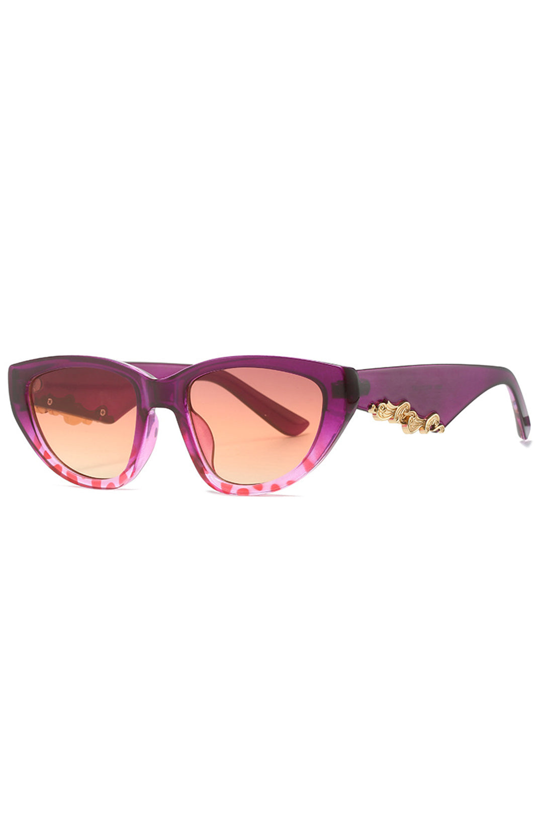 Sonnenbrille mit Leopardenmuster und auffälligem Design Für Frauen