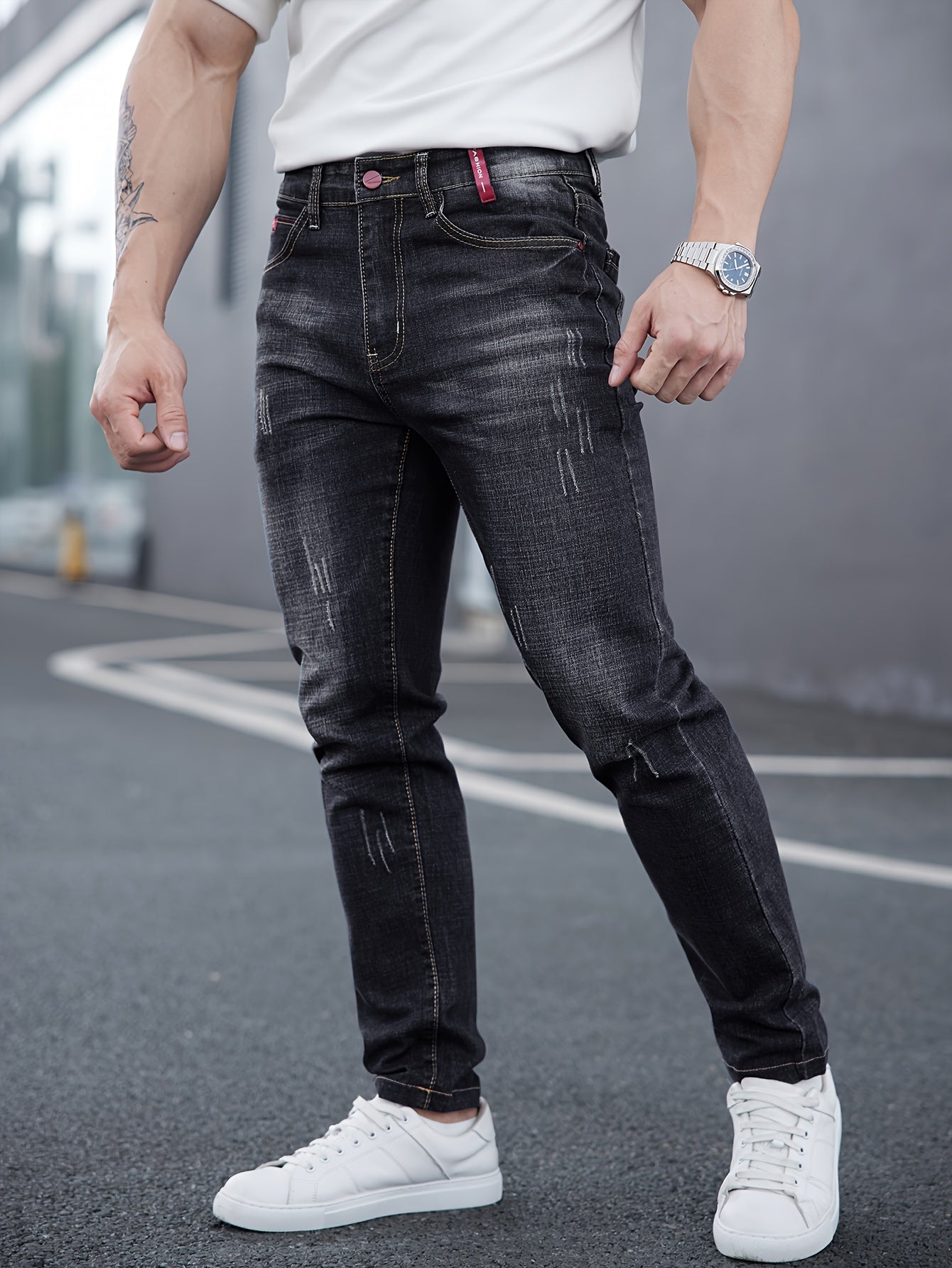 Schwarze Skinny Jeans - Kai