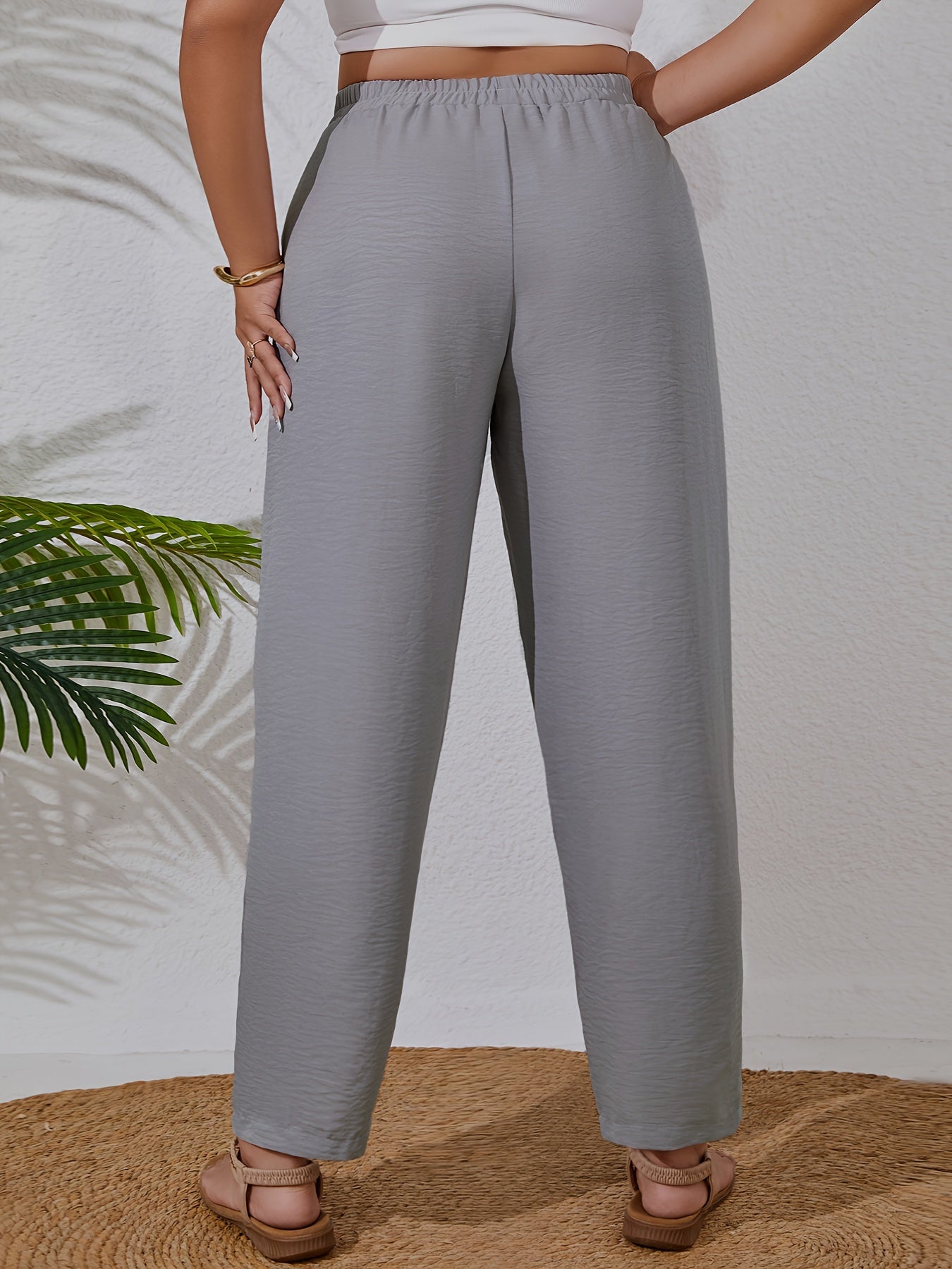 Schwarze Tapered Hose - Ella