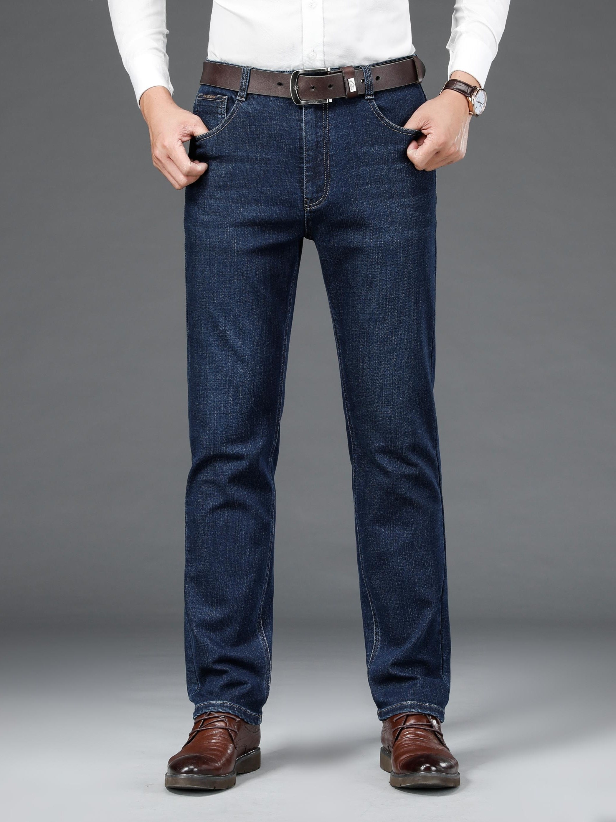 Dunkelblaue Business Jeans - Alex