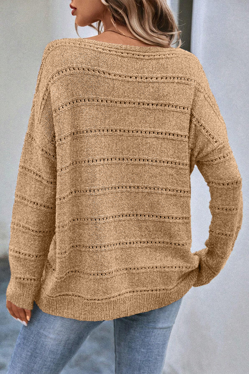 Luxuriöser Strickpullover mit aufwendigen Details Für Frauen