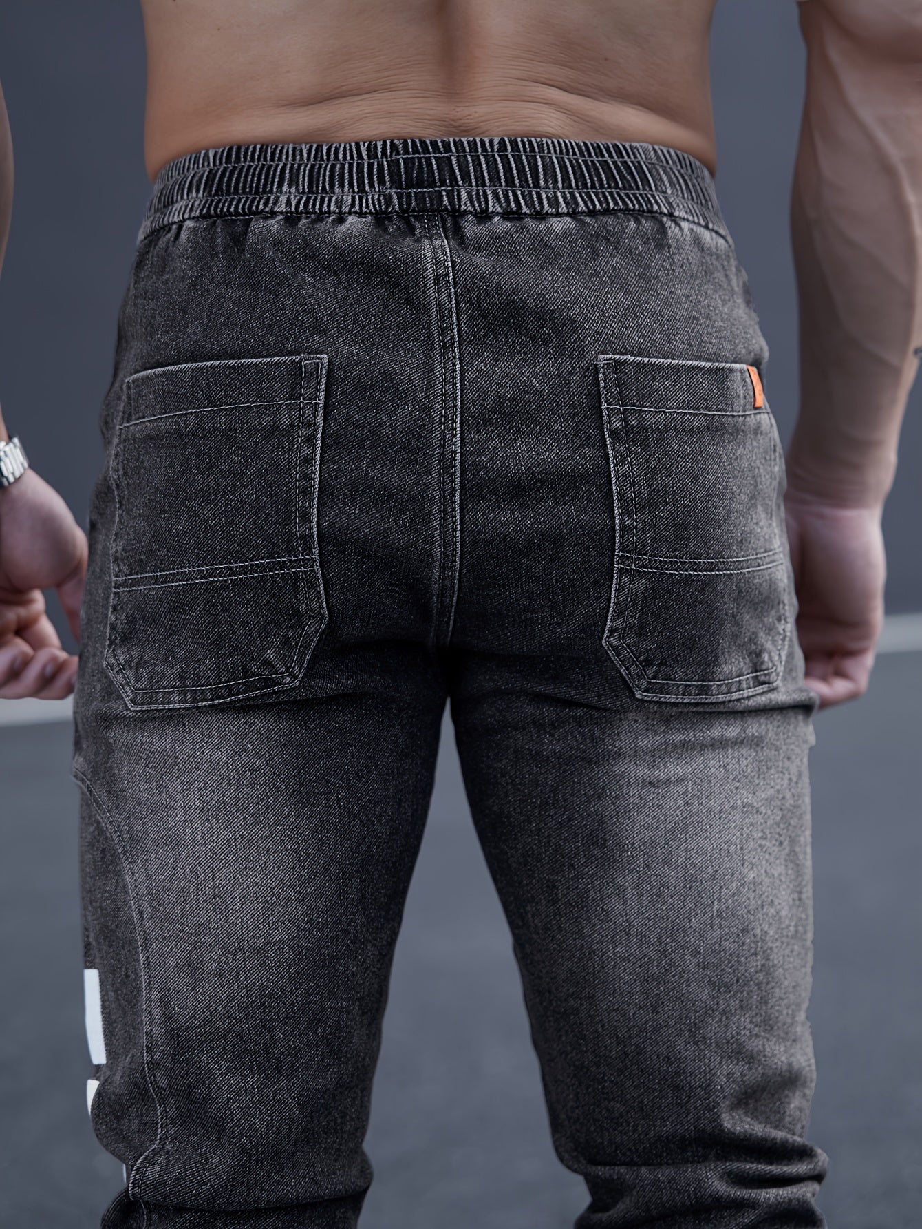 Schwarze Tapered Jeans - Jeroen