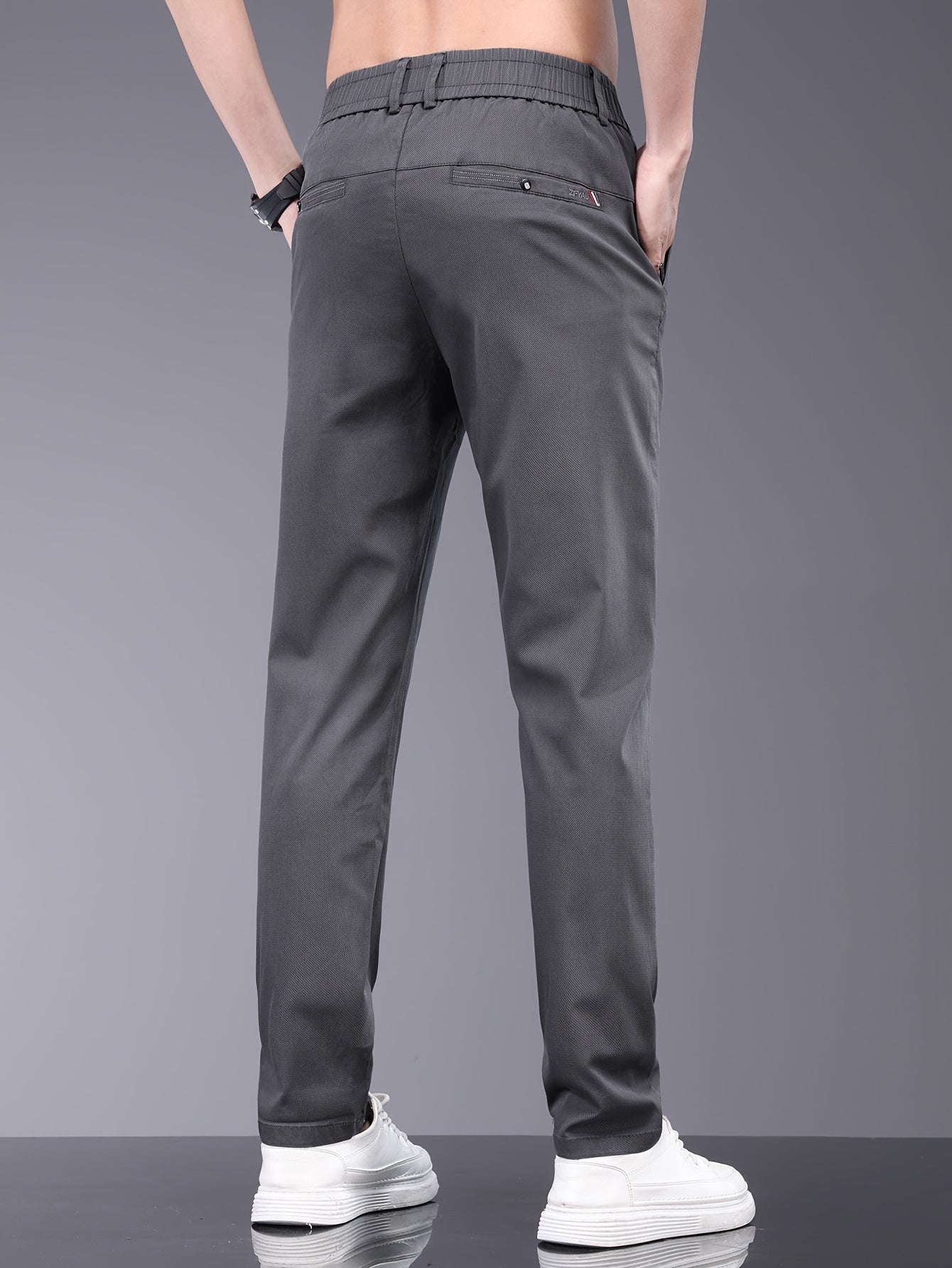 Dunkelgraue Slim Fit Hose - Hugo