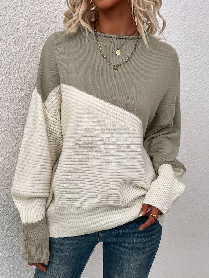 Zeitloser Langarm-Pullover mit Alltagskomfort Für Frauen