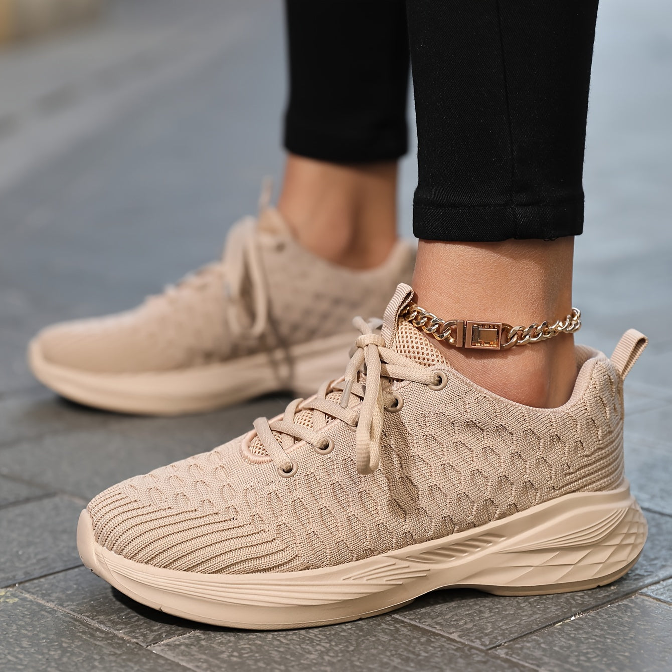 Khaki Casual Sneakers - Debrah